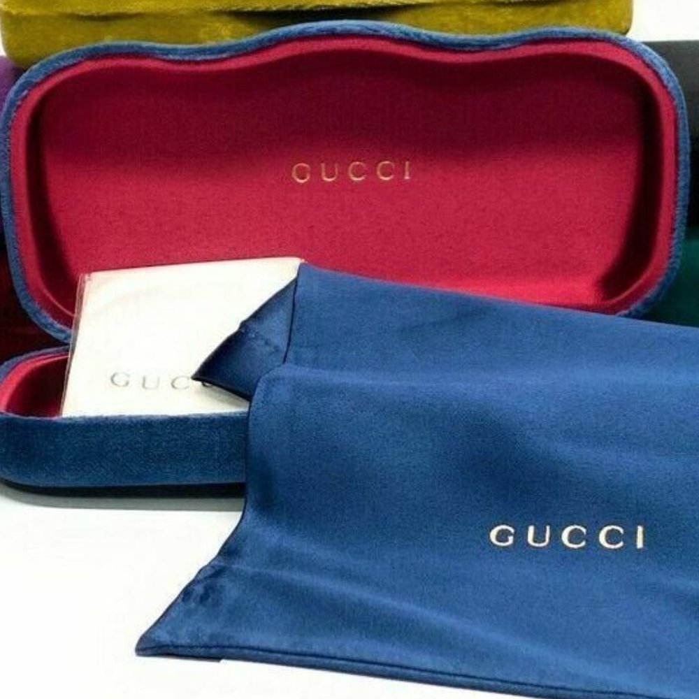Gucci Gold Emblem Men Sunglasses - Picture 5 of 5